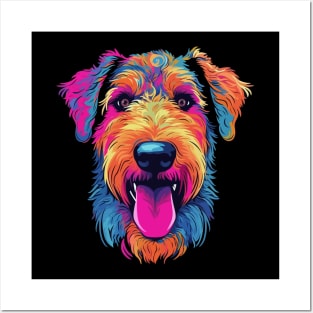 Airedale Terrier Smiling Posters and Art